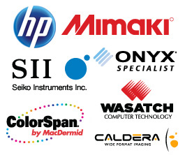HP, Mimaki, Colorspan, Caldera, Wasatch, Seiko